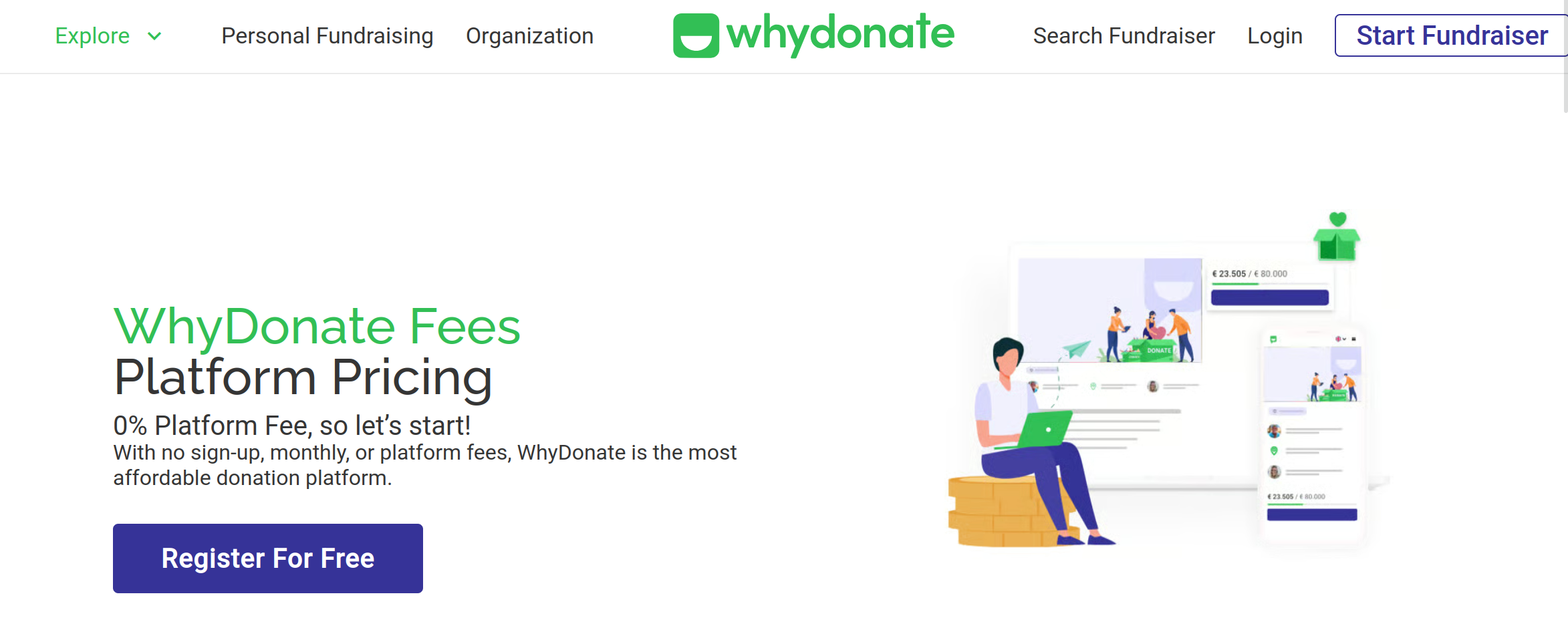 whydonate's pricing