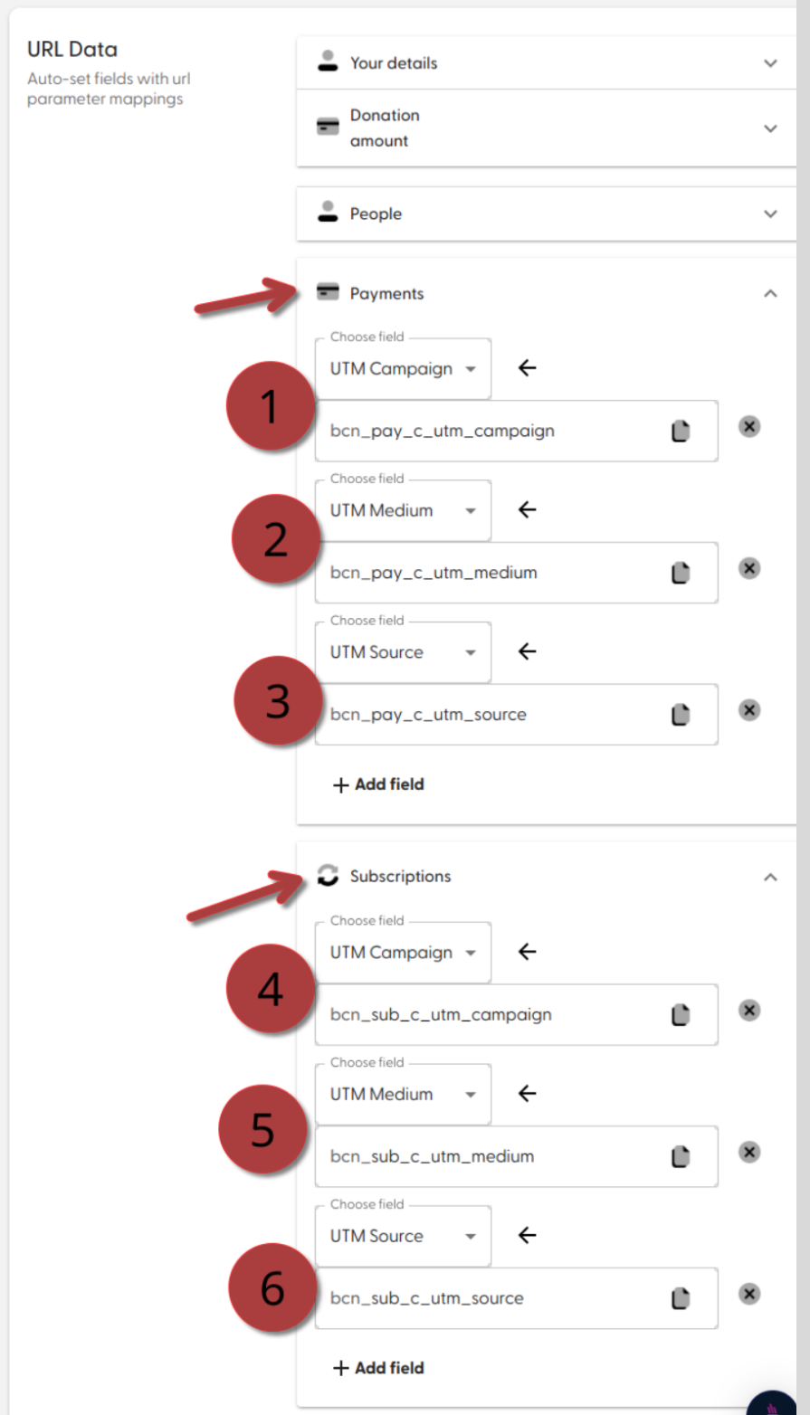 Add utm_* parameters to your Beacon form